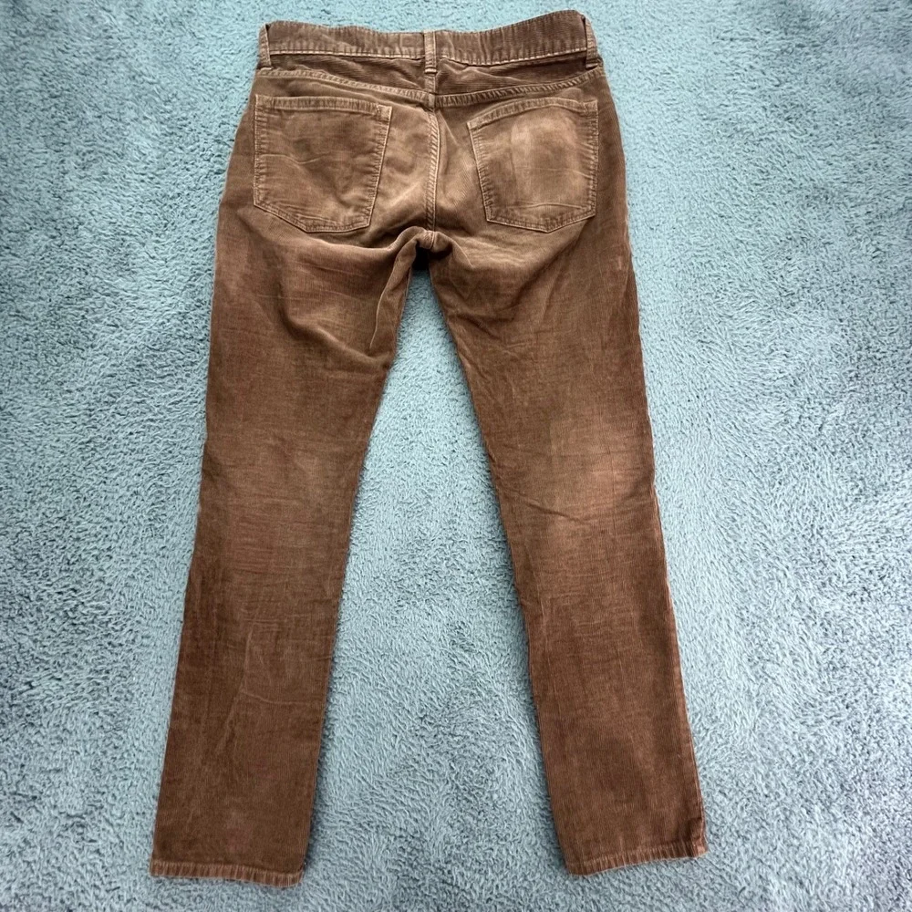 J Crew 484 Slim Corduroy Pants Brown‎ Men Size 30x30